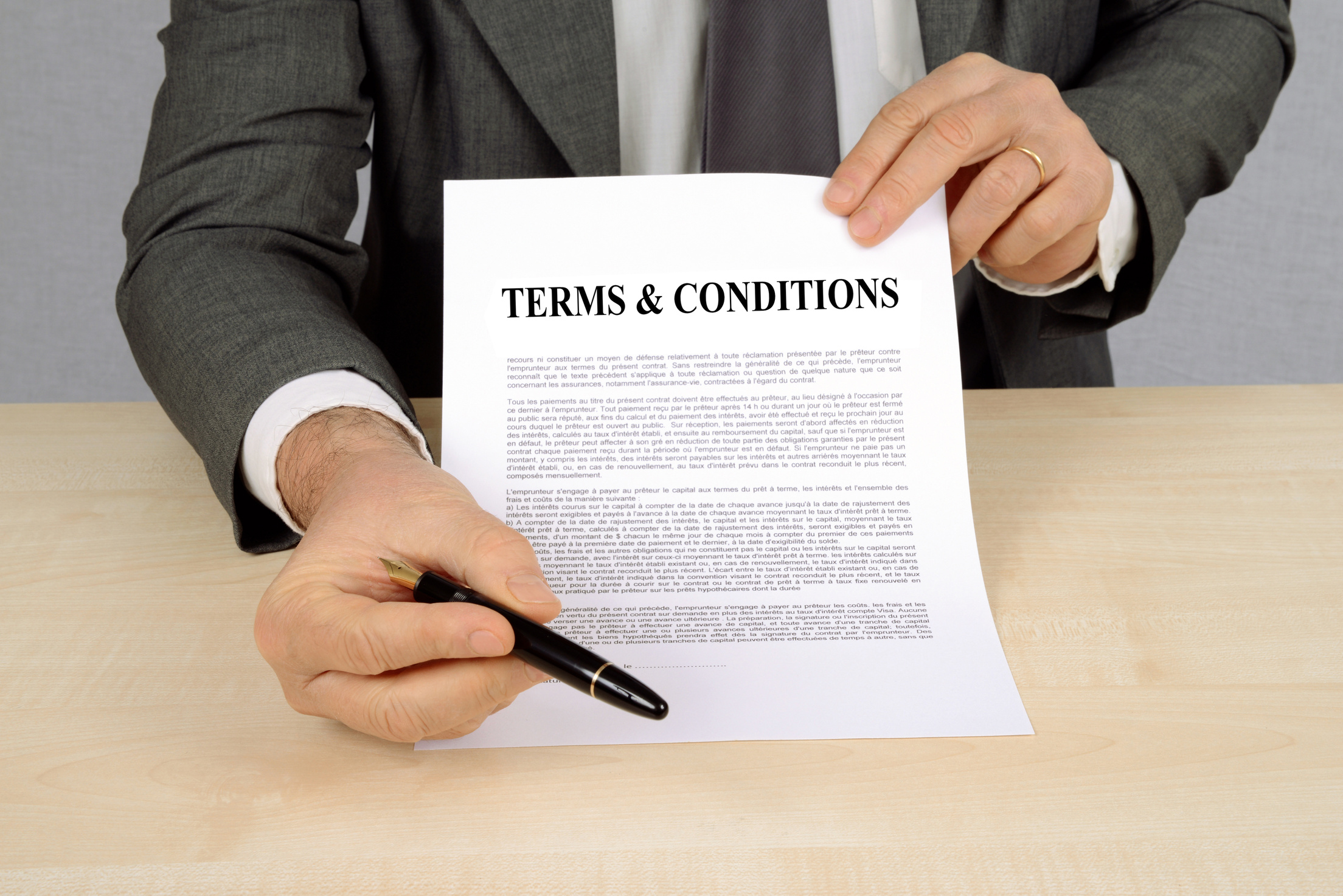 Terms and conditions